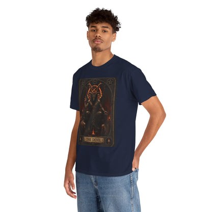 The Devil Tarot T‑Shirt — Occult Gothic Tarot Card Tee