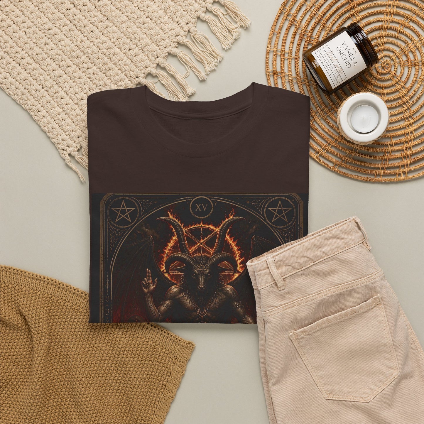 The Devil Tarot T‑Shirt — Occult Gothic Tarot Card Tee