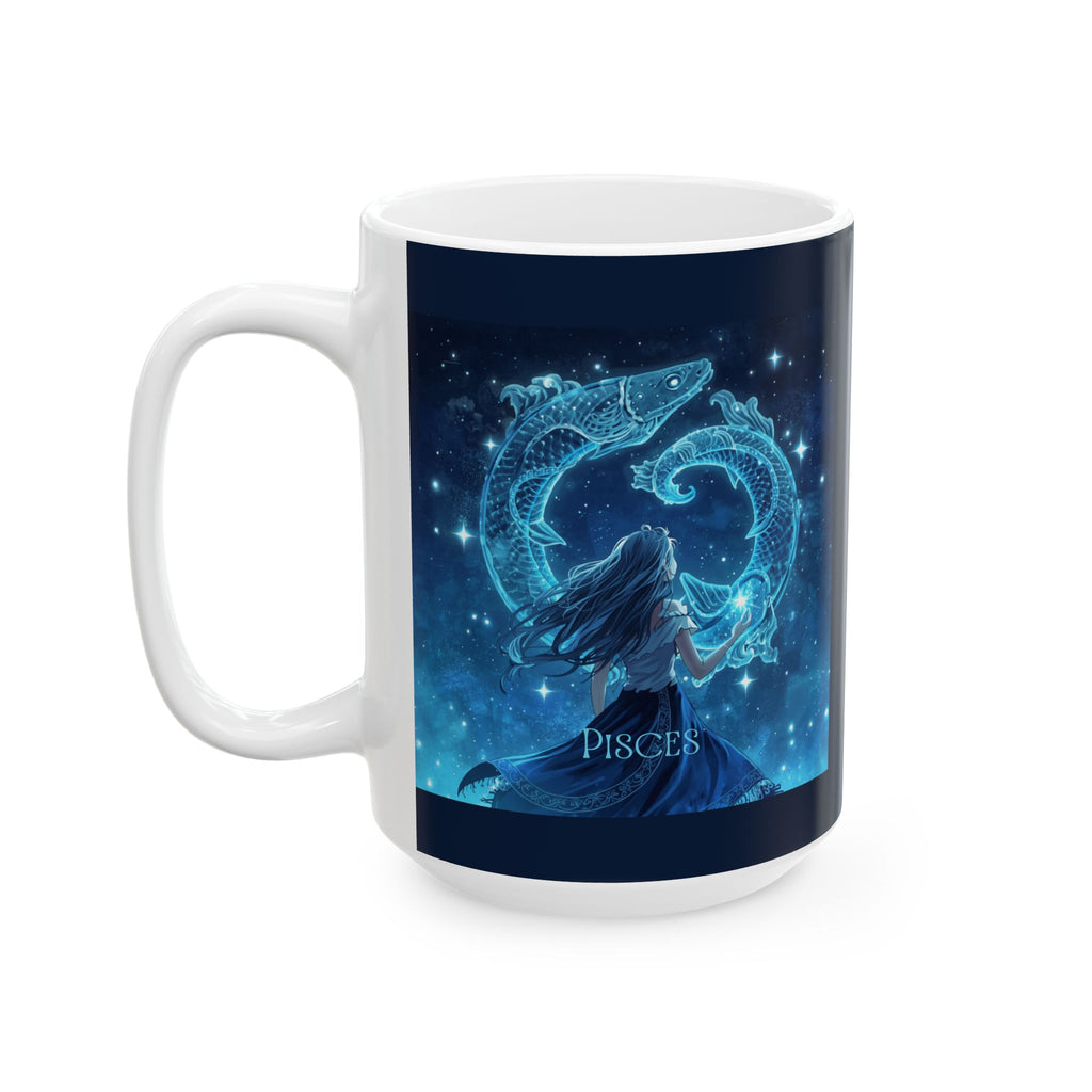 Pisces Zodiac Ceramic Mug — Pisces Zodiac 11oz/15oz