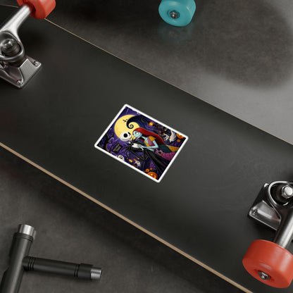 Nightmare Before Christmas Vinyl Decal — Jack & Sally Kiss-Cut Sticker