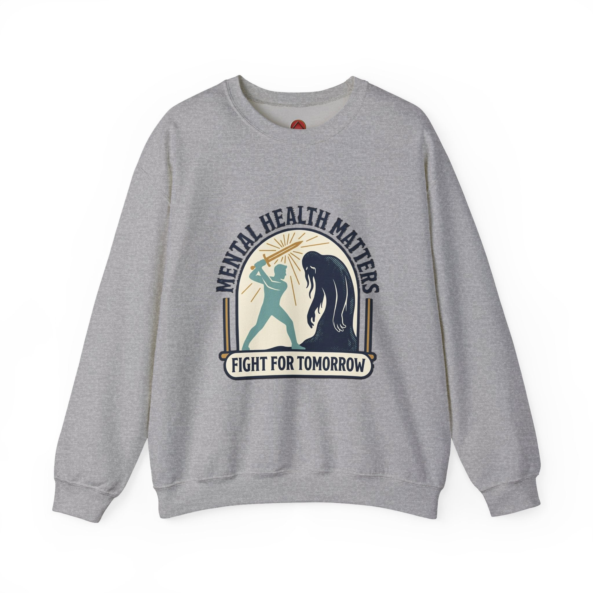 Mental Health Matters Crewneck Sweatshirt | wear green, awareness ribbon