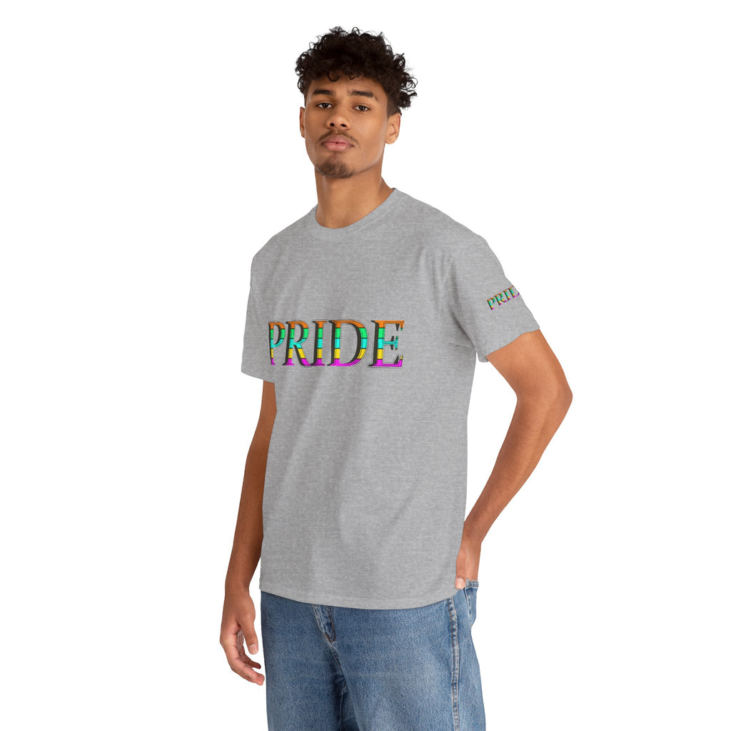 Pride Rainbow Text Tee | LGBTQ+ Pride Shirt