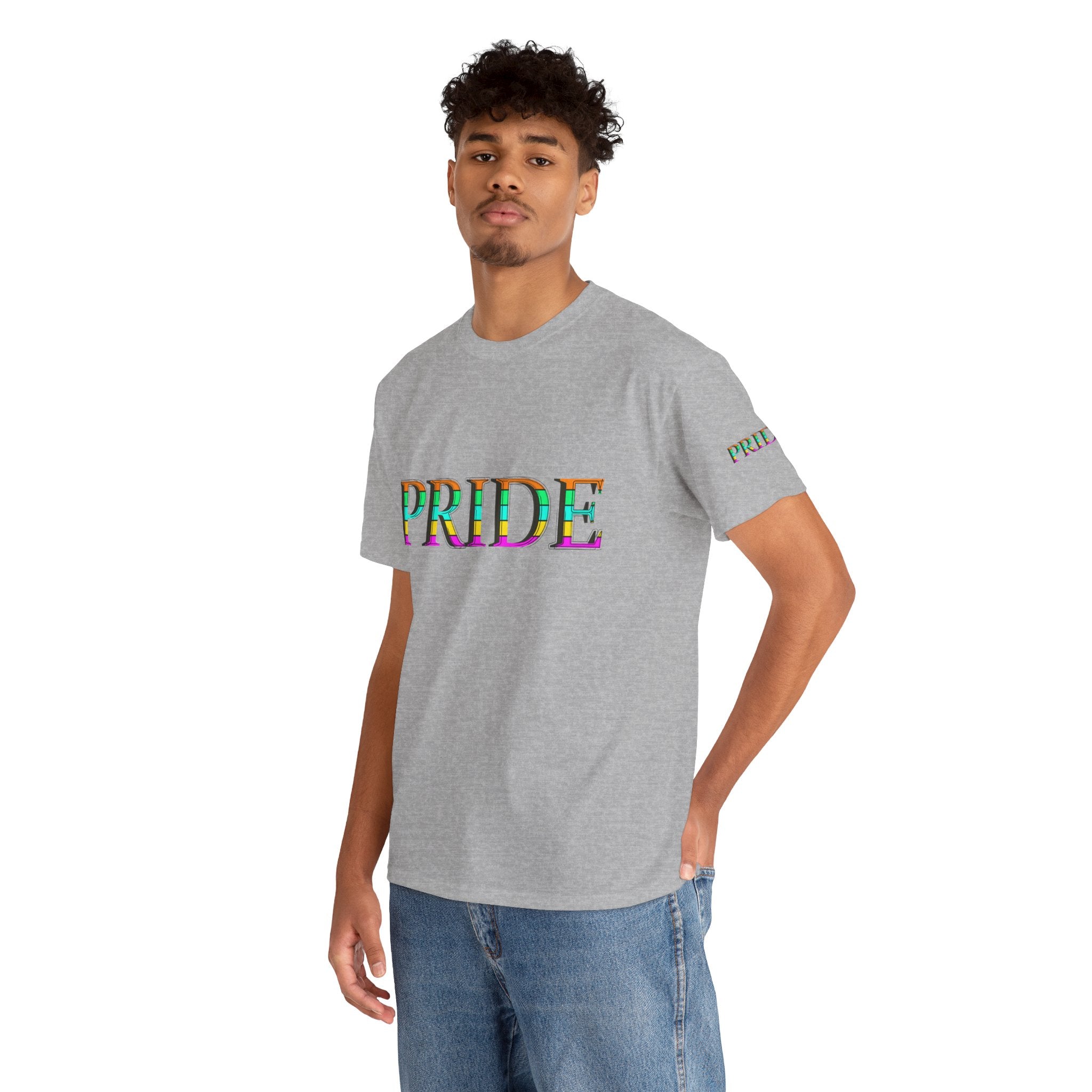 Pride Rainbow Text Tee | LGBTQ+ Pride Shirt