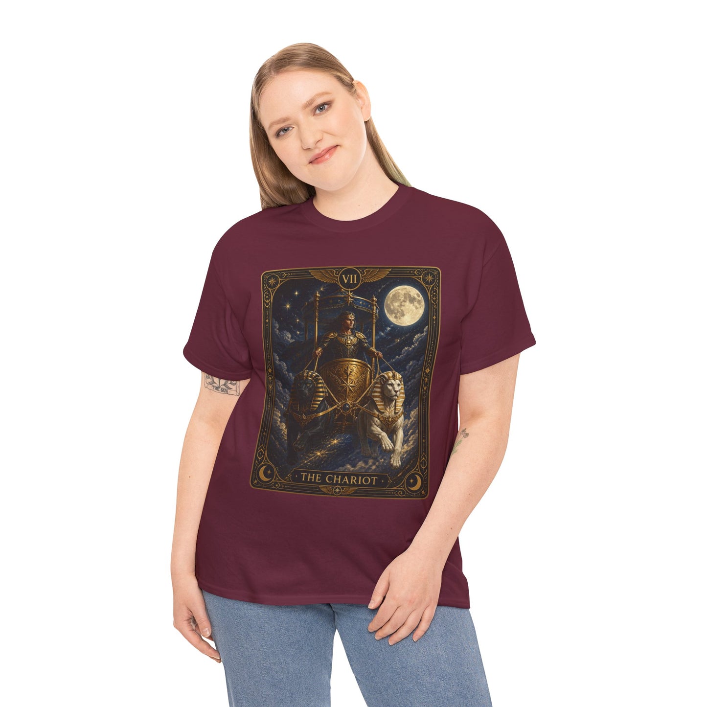 The Chariot Tarot T-Shirt — Vintage Occult Illustration Tee