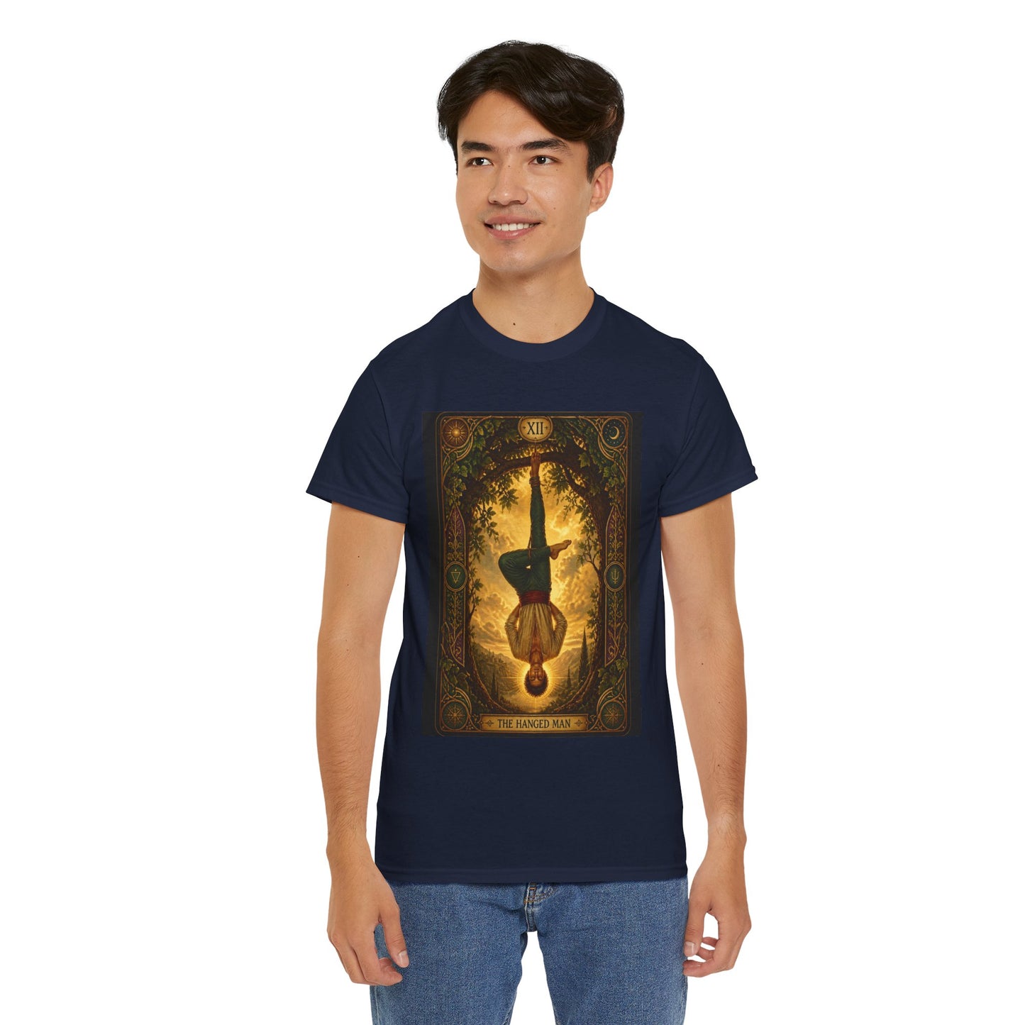 Tarot Hanged Man T-Shirt — Vintage Occult Tarot Card Graphic Tee