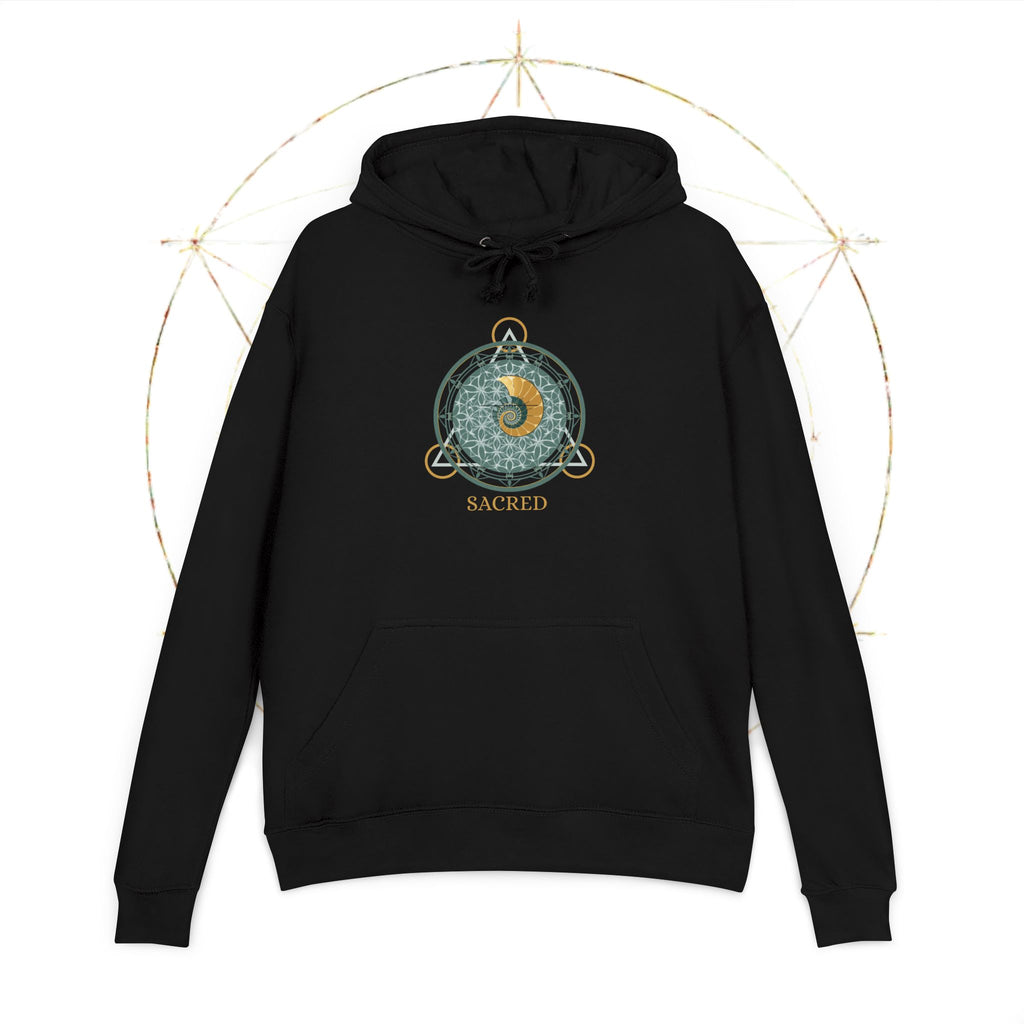 Geometric Mandala Nautilus Hoodie | Geometric Mandala, Crescent Moon