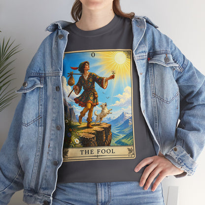The Fool Tarot Card T‑Shirt — Vintage Major Arcana Graphic Tee