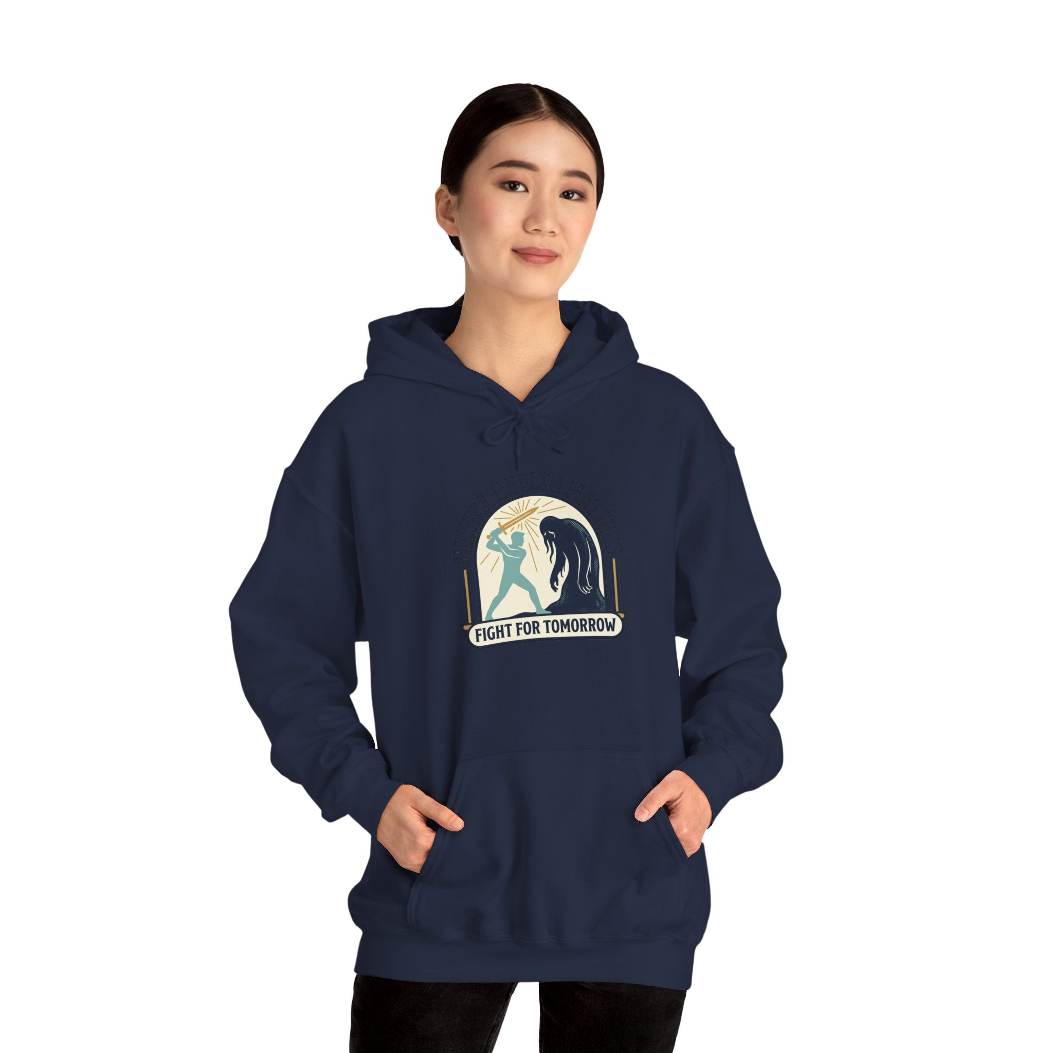 Mental Health Matters Hoodie | Wear Green, Awareness Ribbon, Self-Care