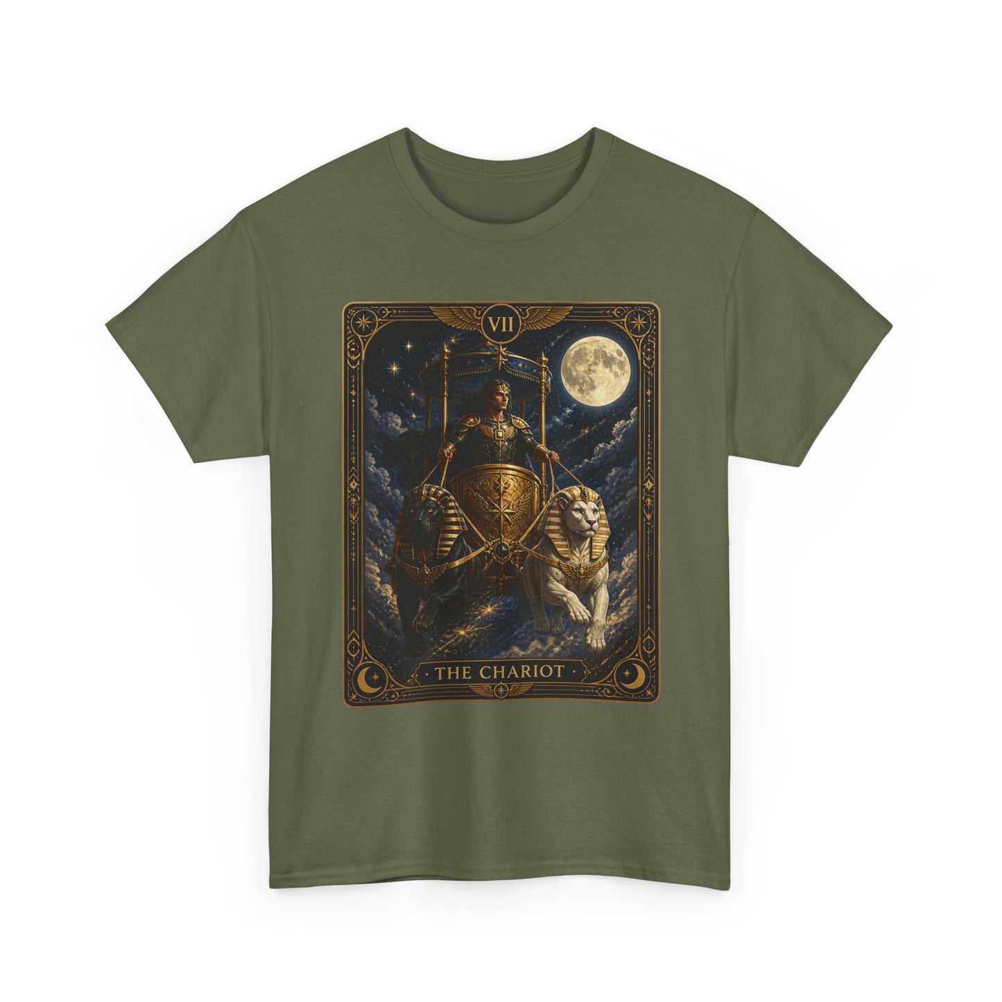 The Chariot Tarot T-Shirt — Vintage Occult Illustration Tee