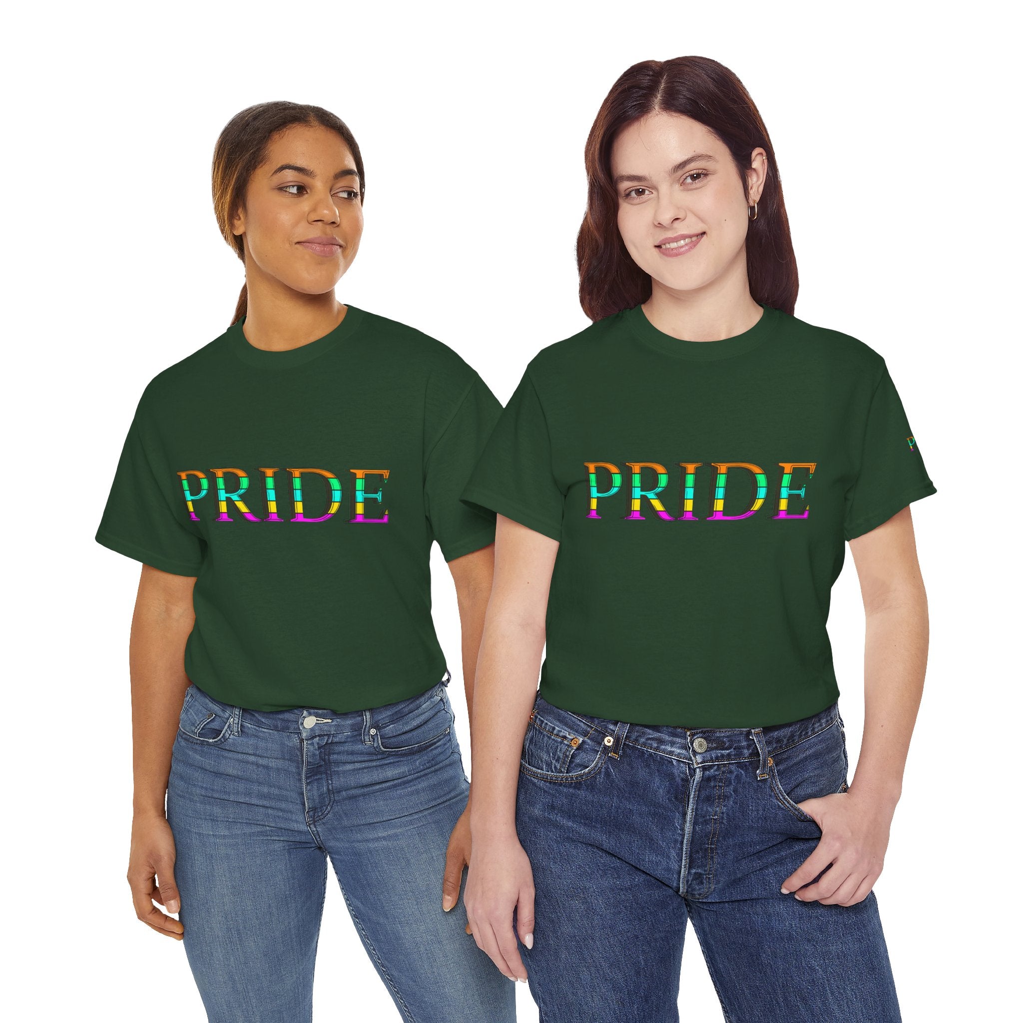 Pride Rainbow Text Tee | LGBTQ+ Pride Shirt