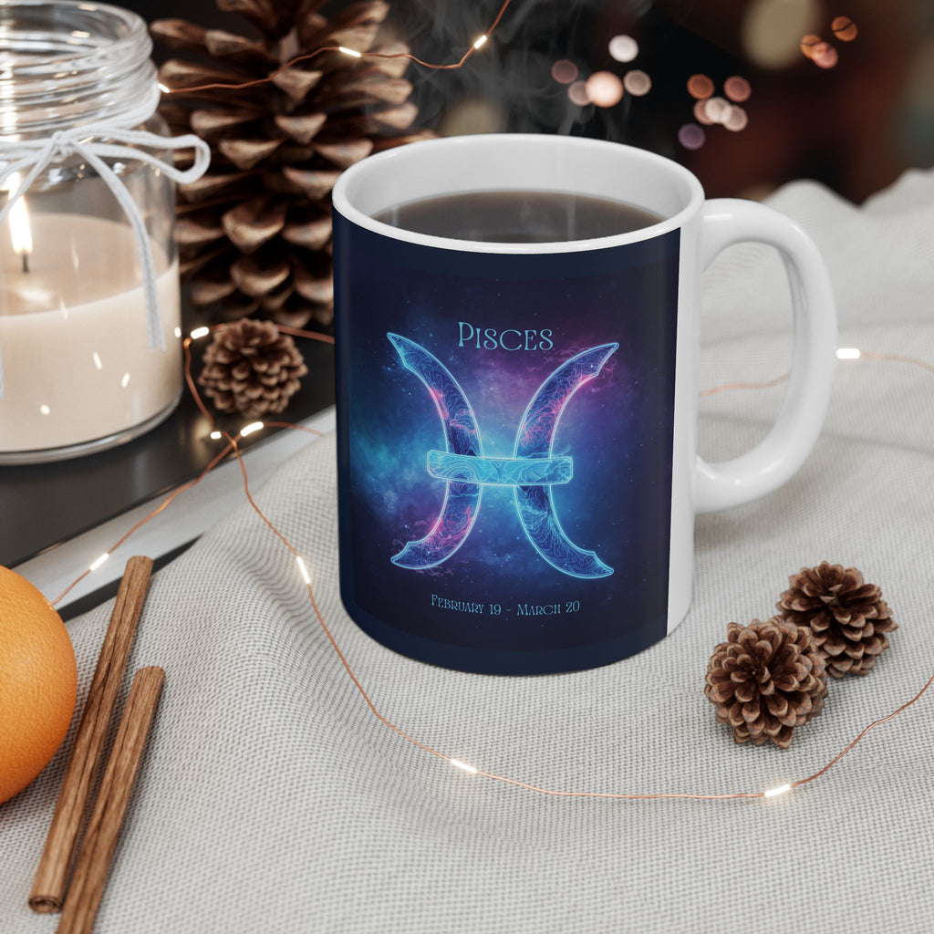 Pisces Zodiac Ceramic Mug — Pisces Zodiac 11oz/15oz