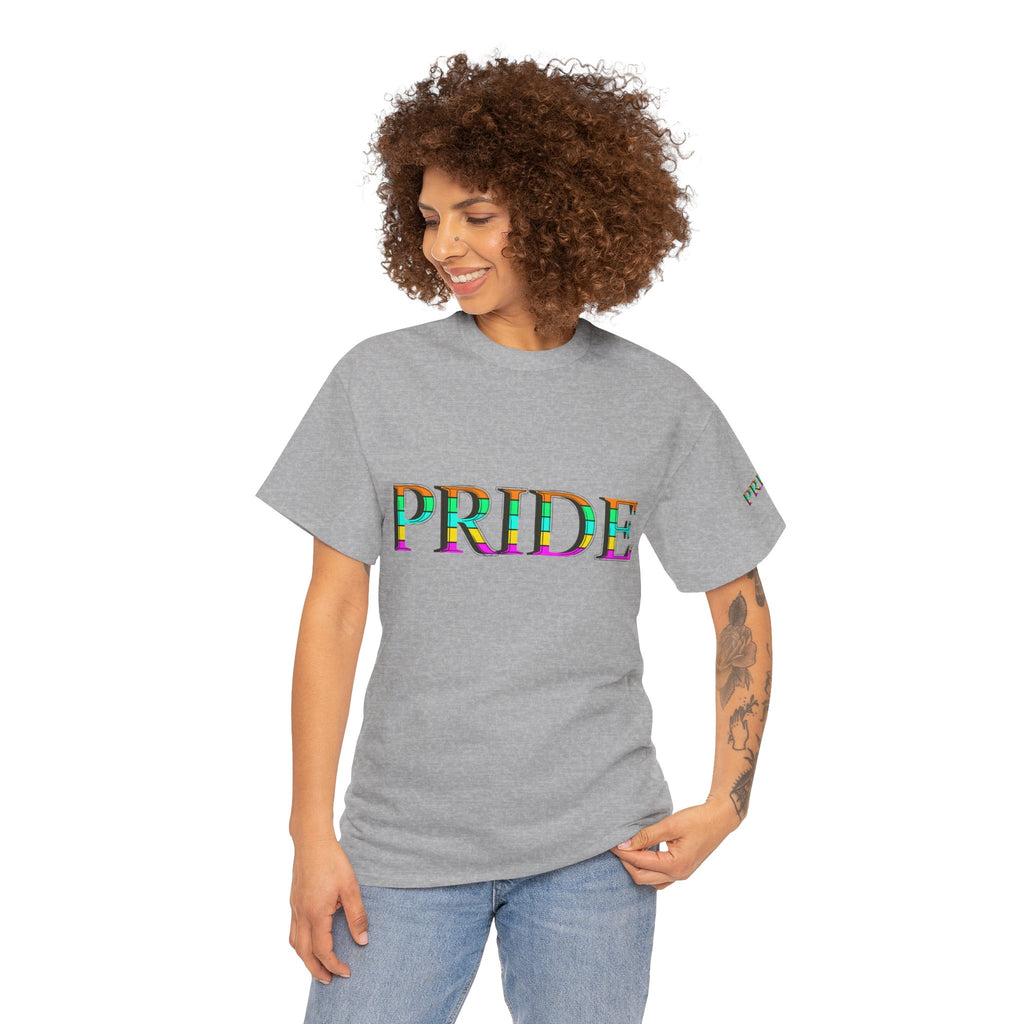 Pride Rainbow Text Tee | LGBTQ+ Pride Shirt