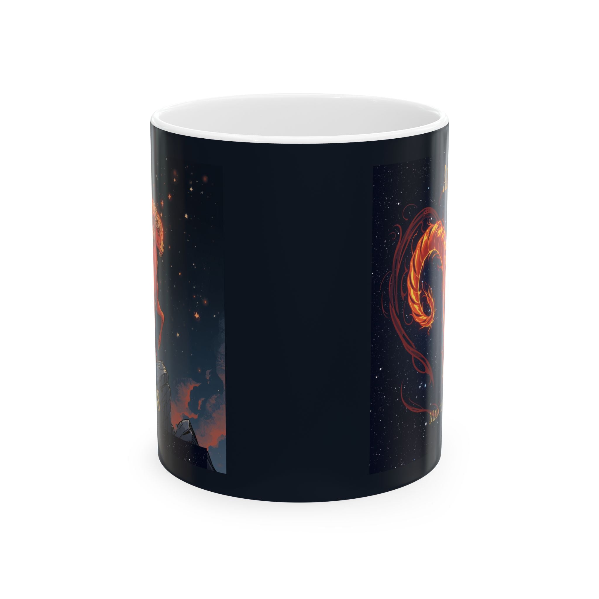 Aries Zodiac Mug — Aries Constellation Ceramic Coffee Cup (11oz, 15oz)