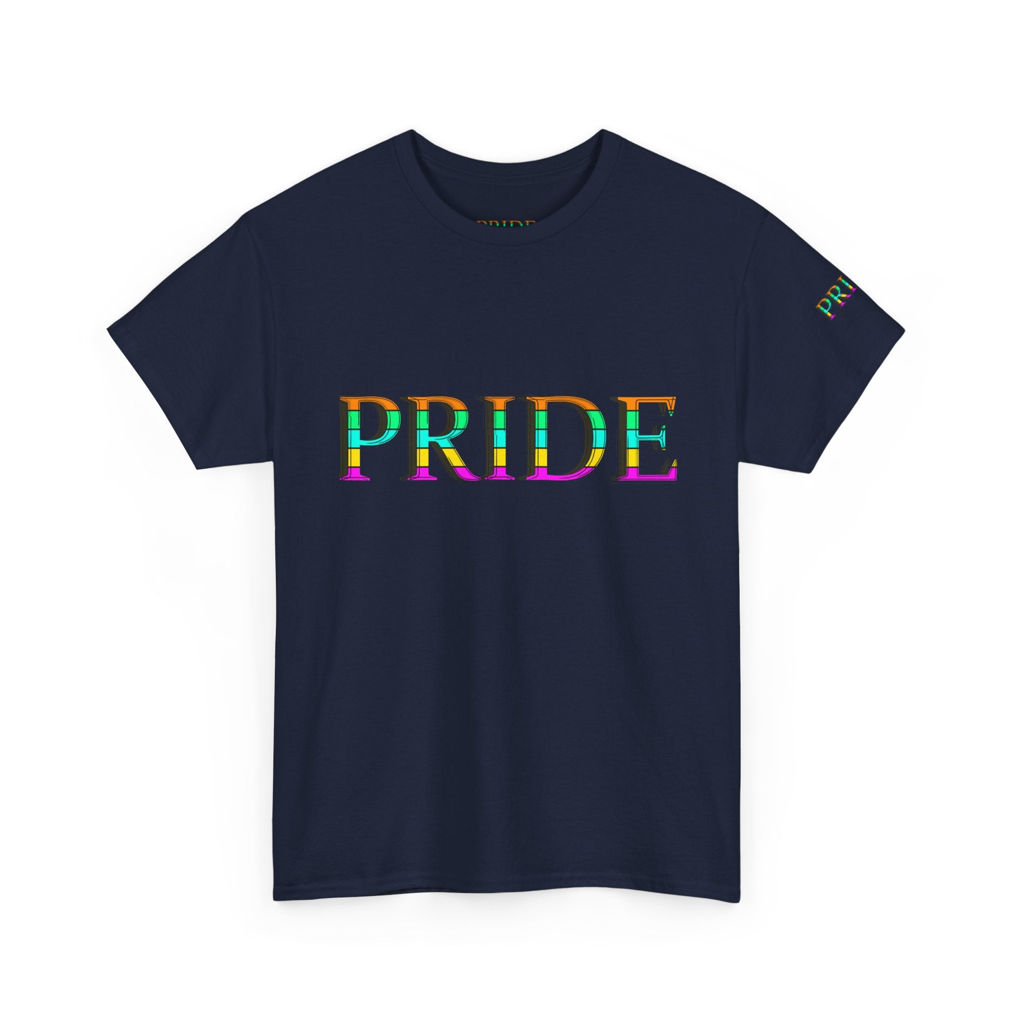 Pride Rainbow Text Tee | LGBTQ+ Pride Shirt