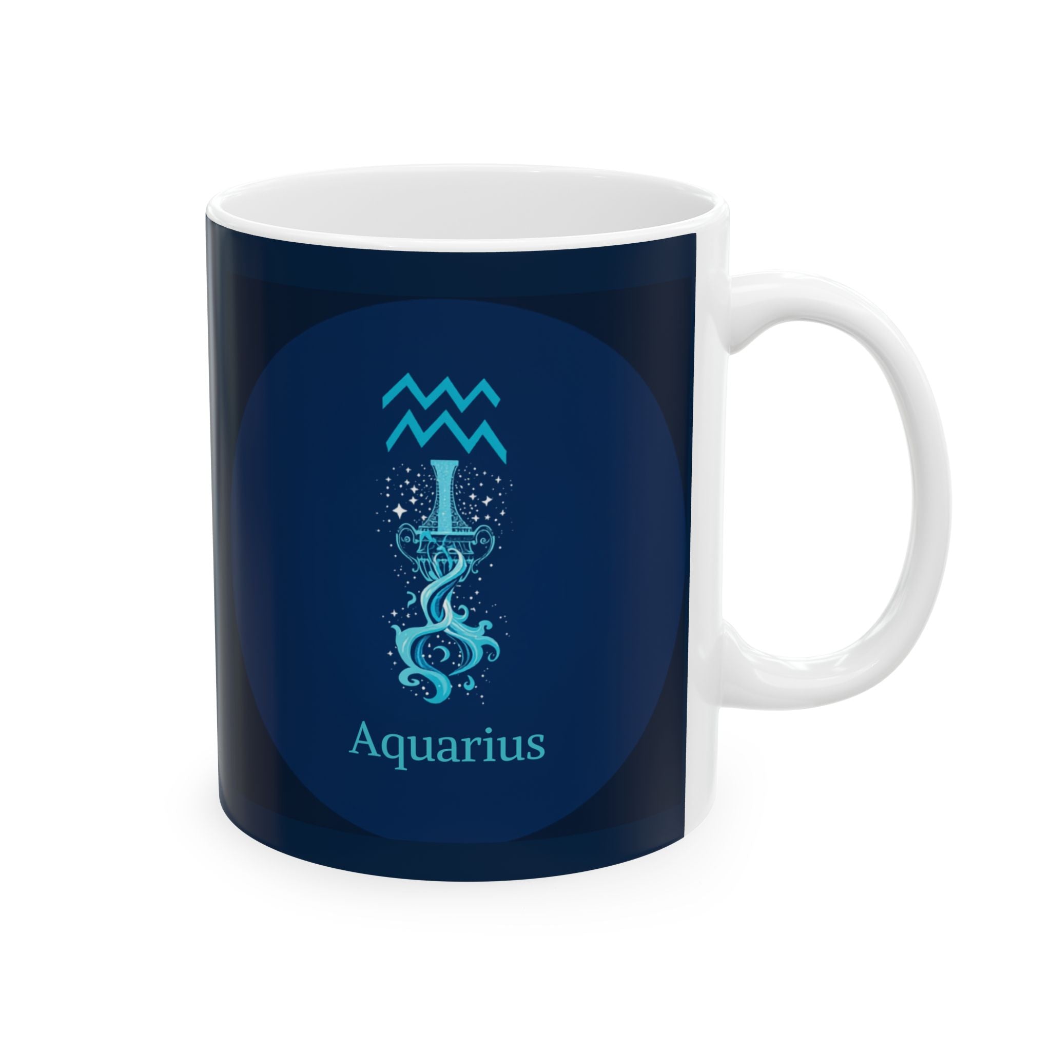 Aquarius Zodiac Ceramic Mug – Zodiac Coffee Cup