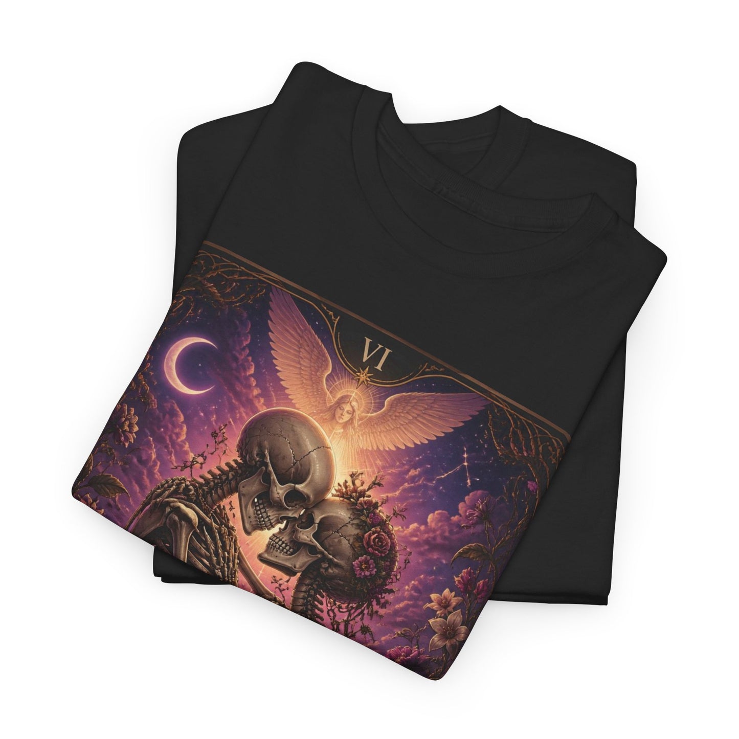 Tarot 'The Lovers' Skeleton Kiss Tee