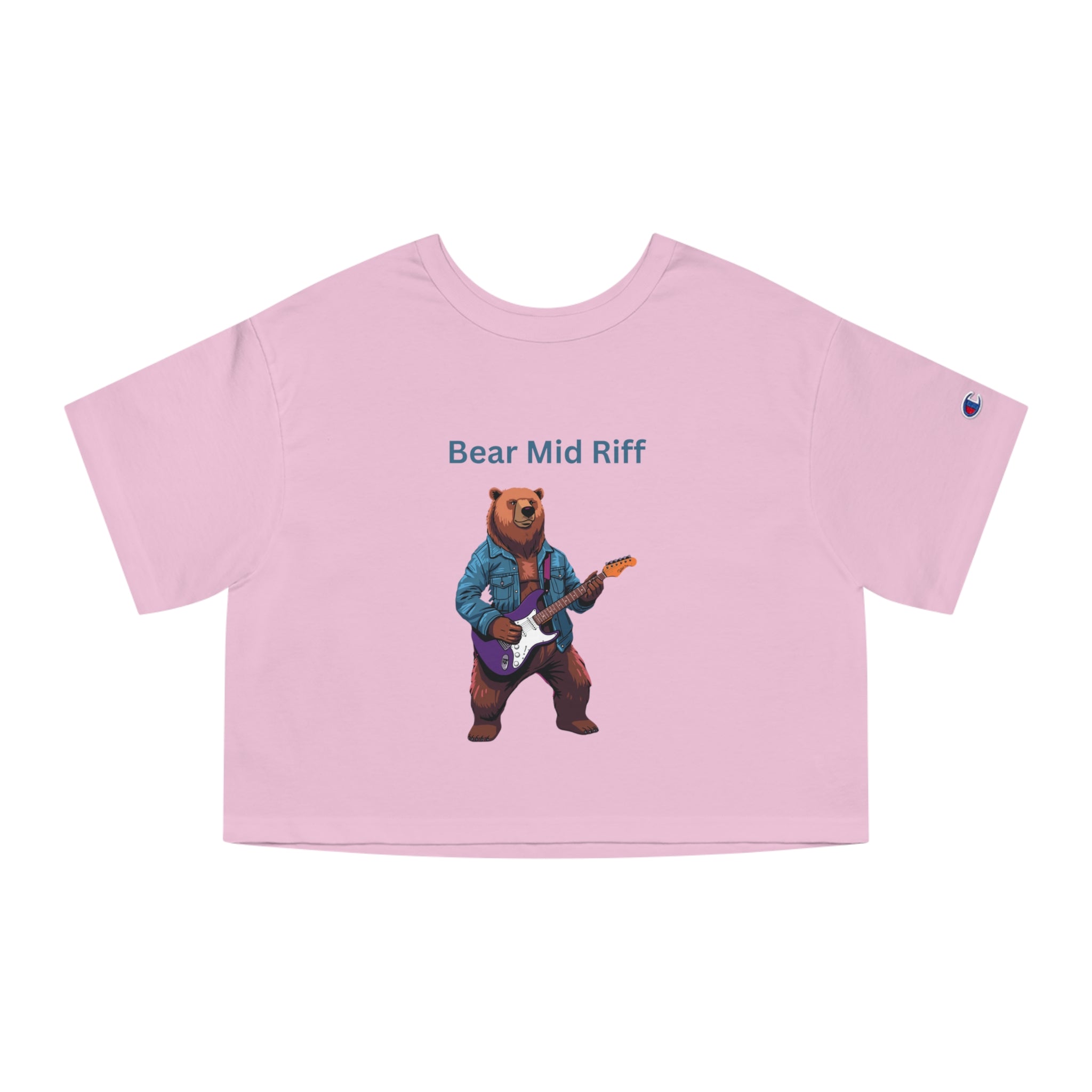 Bear Mid Riff Cropped T-Shirt | Bear Music Graphic