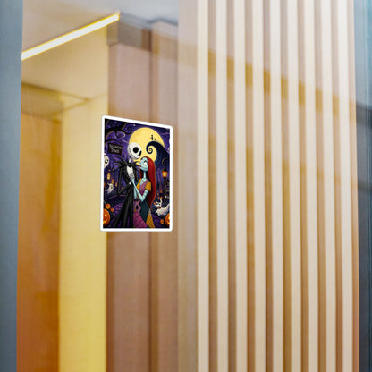 Nightmare Before Christmas Vinyl Decal — Jack & Sally Kiss-Cut Sticker