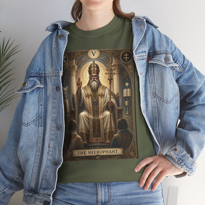Tarot Hierophant T-Shirt — Spiritual Tarot Card Tee