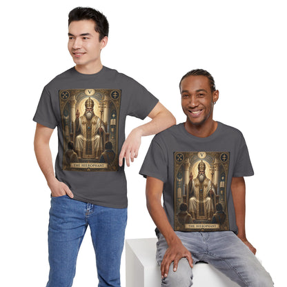 Tarot Hierophant T-Shirt — Spiritual Tarot Card Tee
