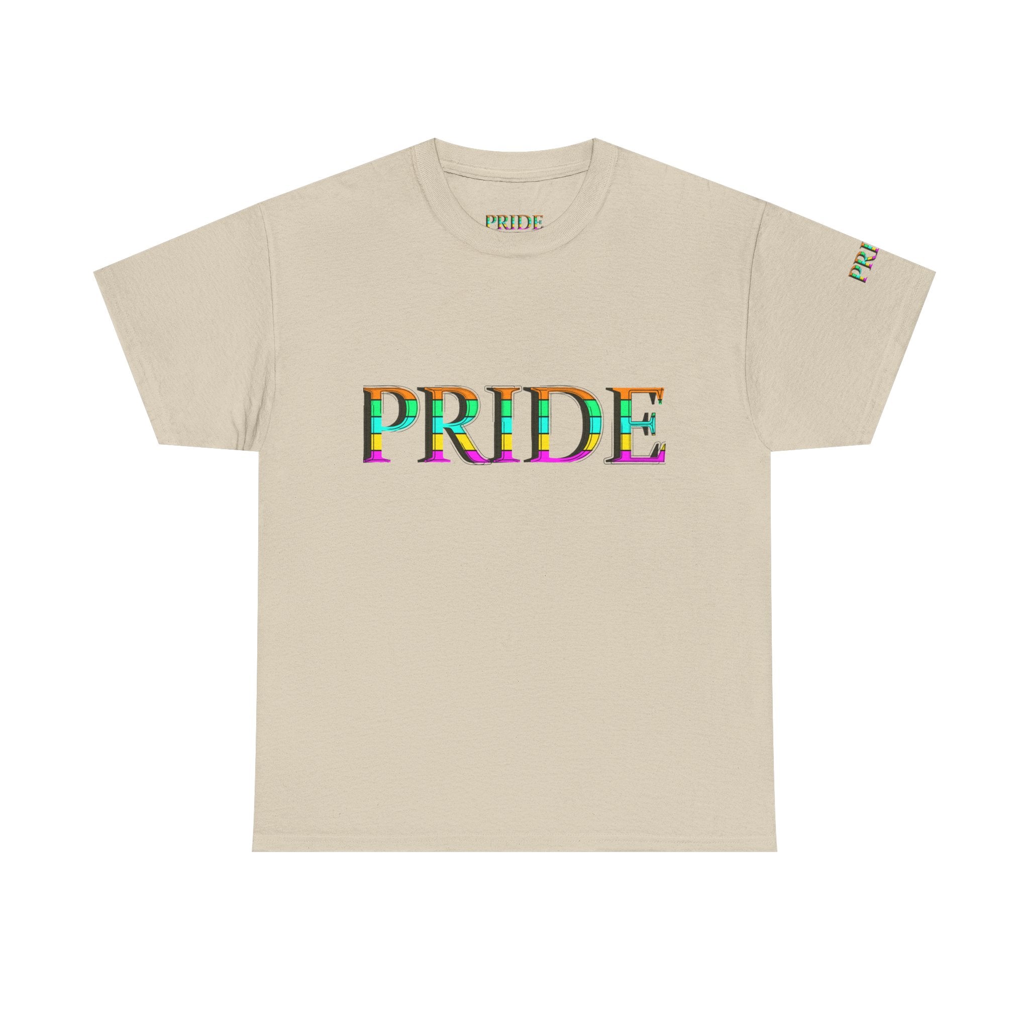 Pride Rainbow Text Tee | LGBTQ+ Pride Shirt