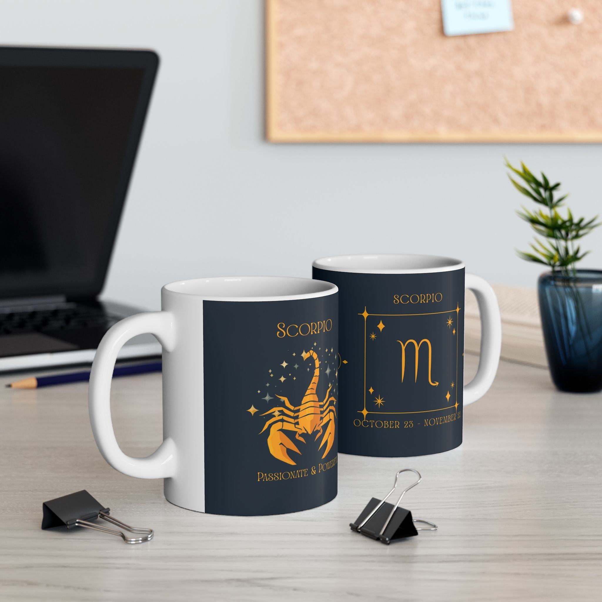 Scorpio Zodiac Ceramic Mug – Scorpio Zodiac Astrology Coffee Cup