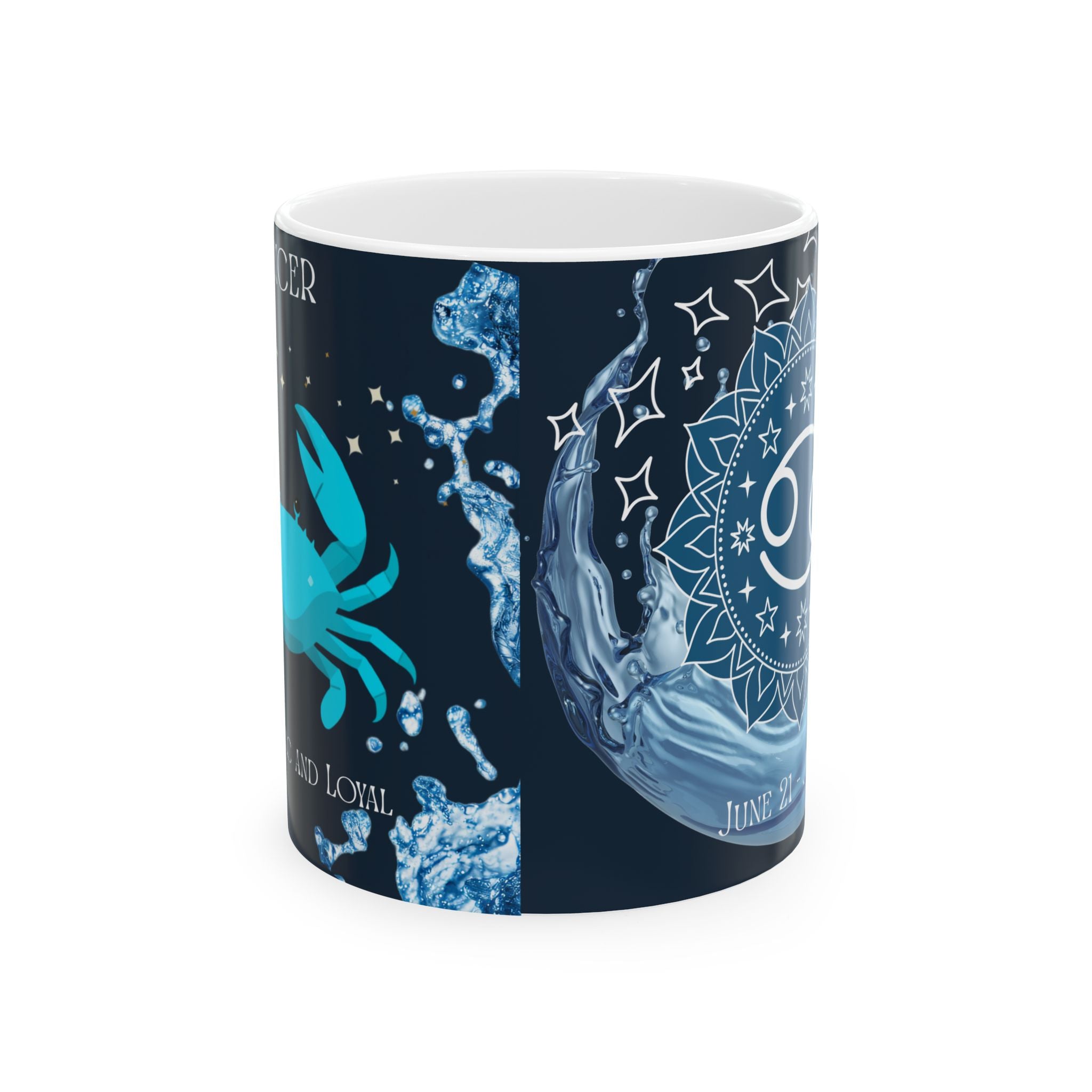 Cancer Zodiac Ceramic Mug — Cancer Zodiac Astrology Coffee Cup (11oz/15oz)