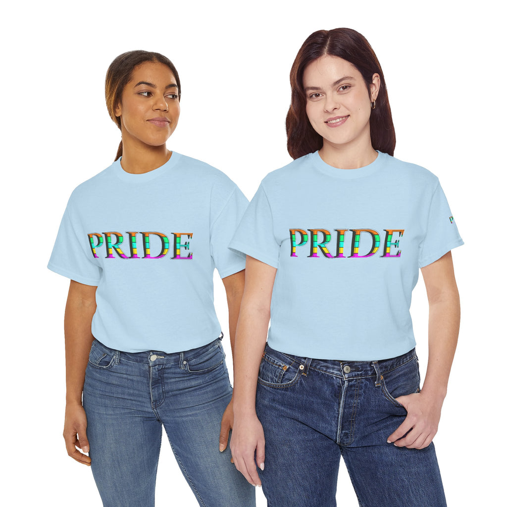 Pride Rainbow Text Tee | LGBTQ+ Pride Shirt
