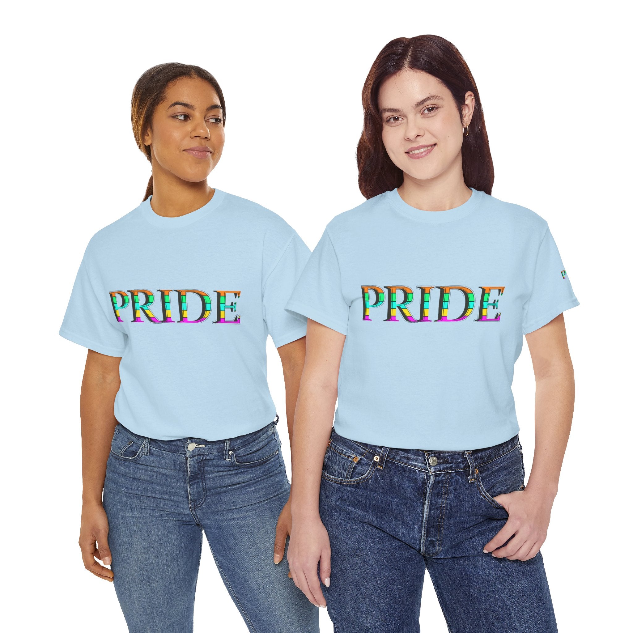 Pride Rainbow Text Tee | LGBTQ+ Pride Shirt