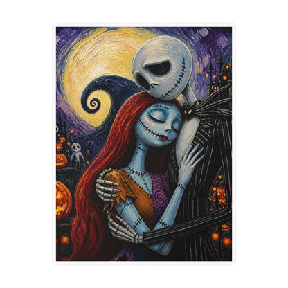 Kiss-Cut Vinyl Decal — Gothic Romantic Jack & Sally Nightmare Design