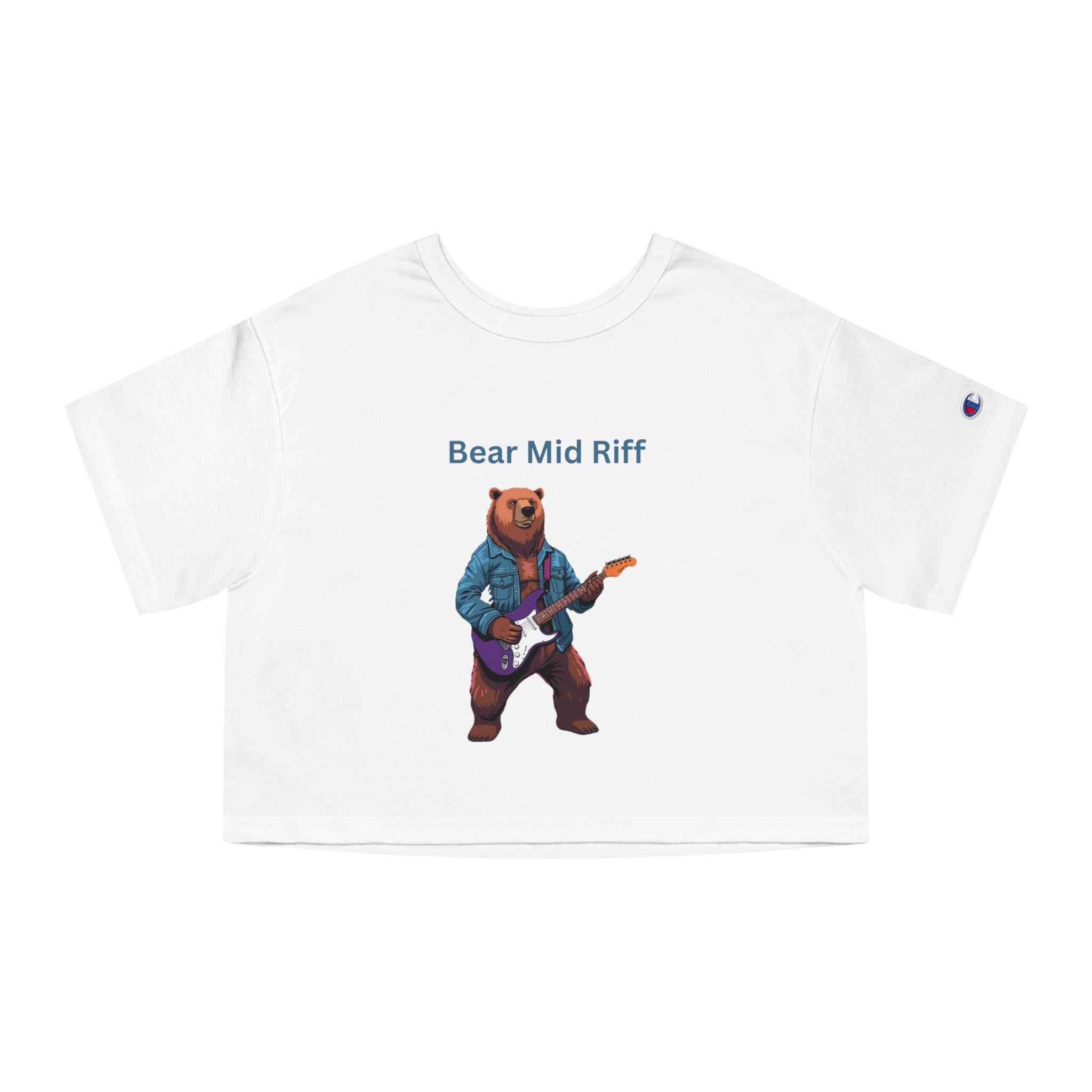 Bear Mid Riff Cropped T-Shirt | Bear Music Graphic