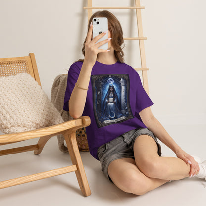 The High Priestess Tarot T-Shirt — Mystical Moon Spiritual Tee