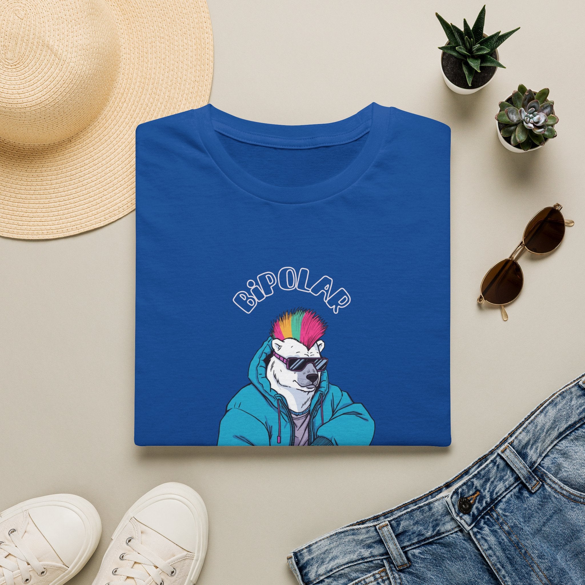 Bipolar Bear T Shirt | Retro Neon Streetwear
