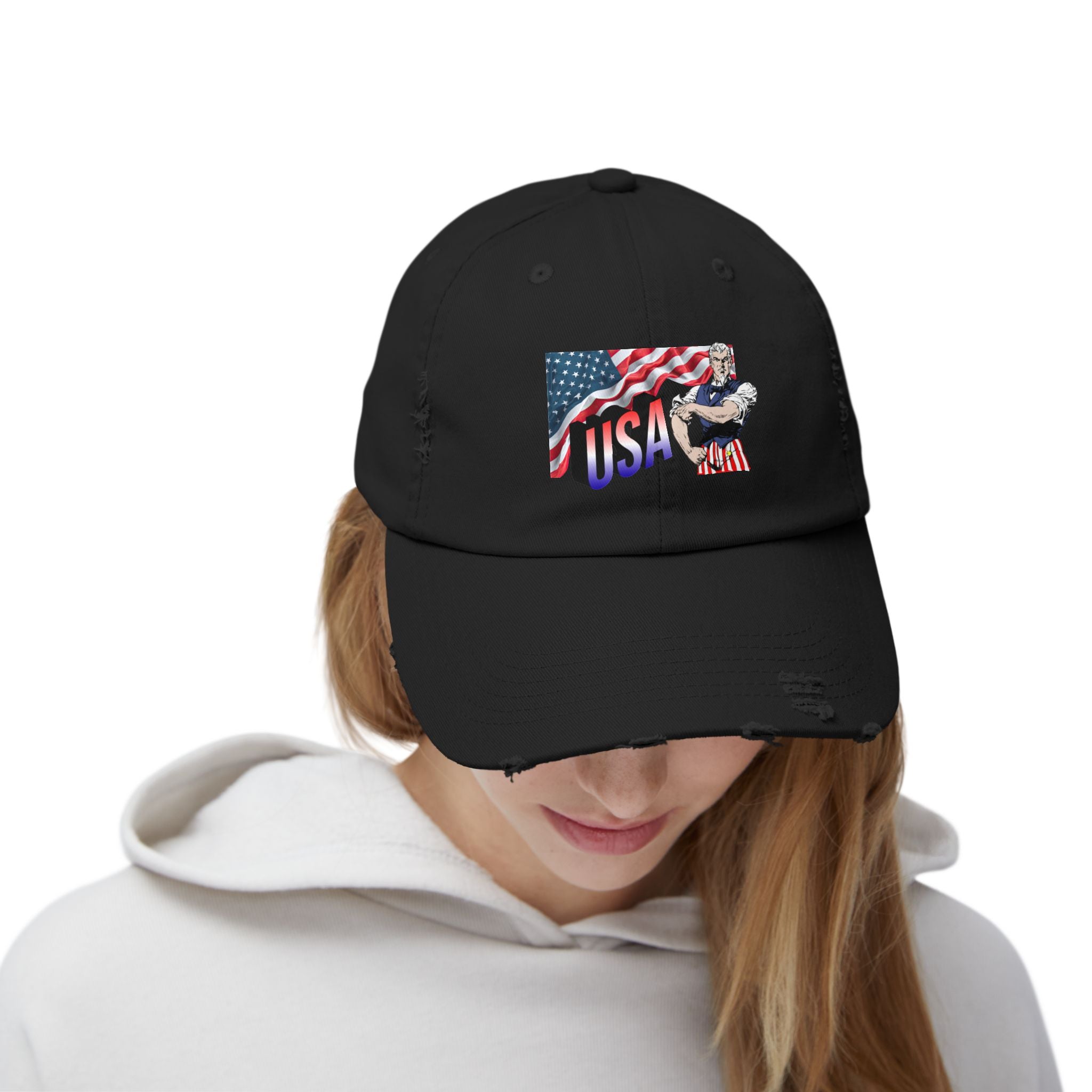 USA Flag Eagle baseball cap | Patriotic American flag hat