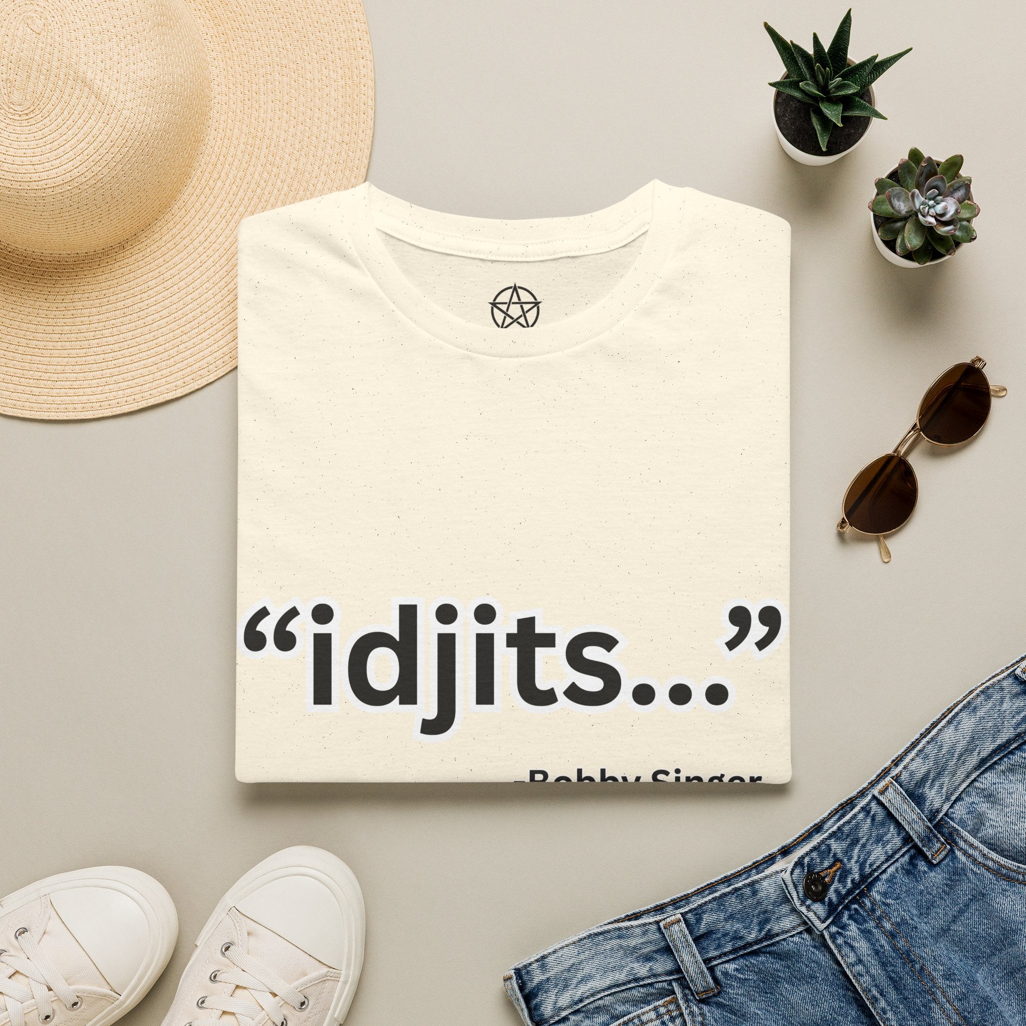 idjits quote T-Shirt | Bobby Singer Supernatural TV Show Tee