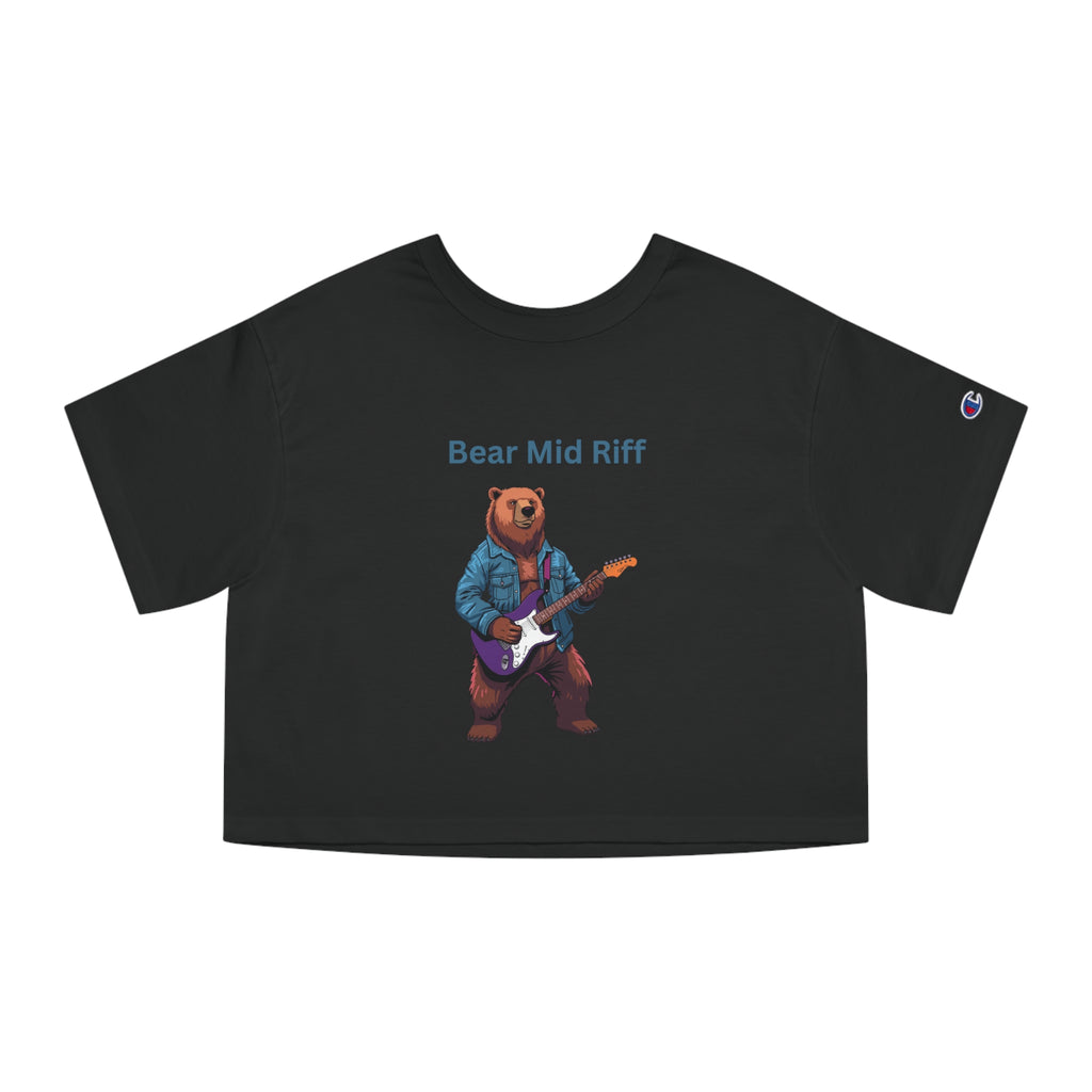 Bear Mid Riff Cropped T-Shirt | Bear Music Graphic