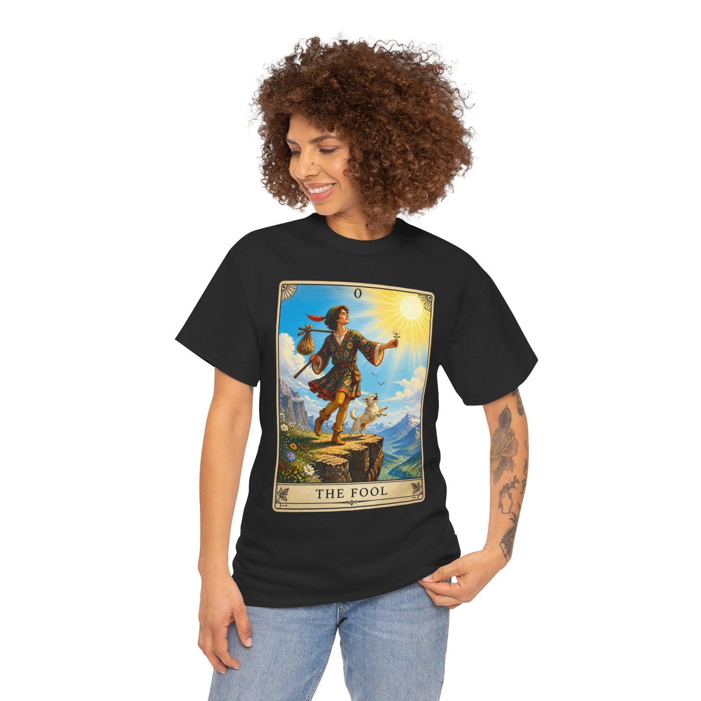 The Fool Tarot Card T‑Shirt — Vintage Major Arcana Graphic Tee