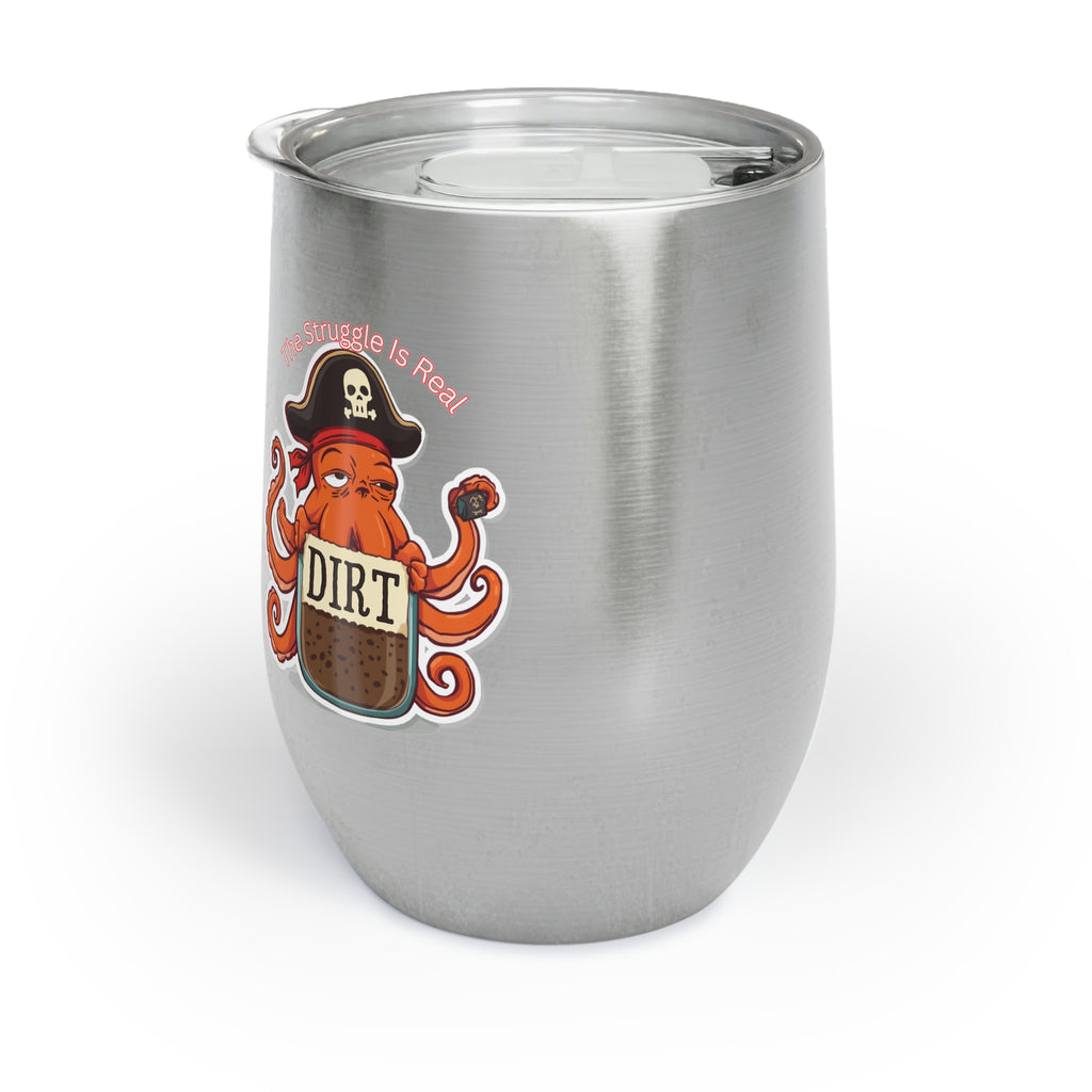 Pirate Octopus Chill Wine Tumbler