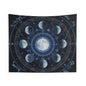 Moon Phase Tapestry — Celestial Zodiac Wall Hanging for Astrology & Meditation