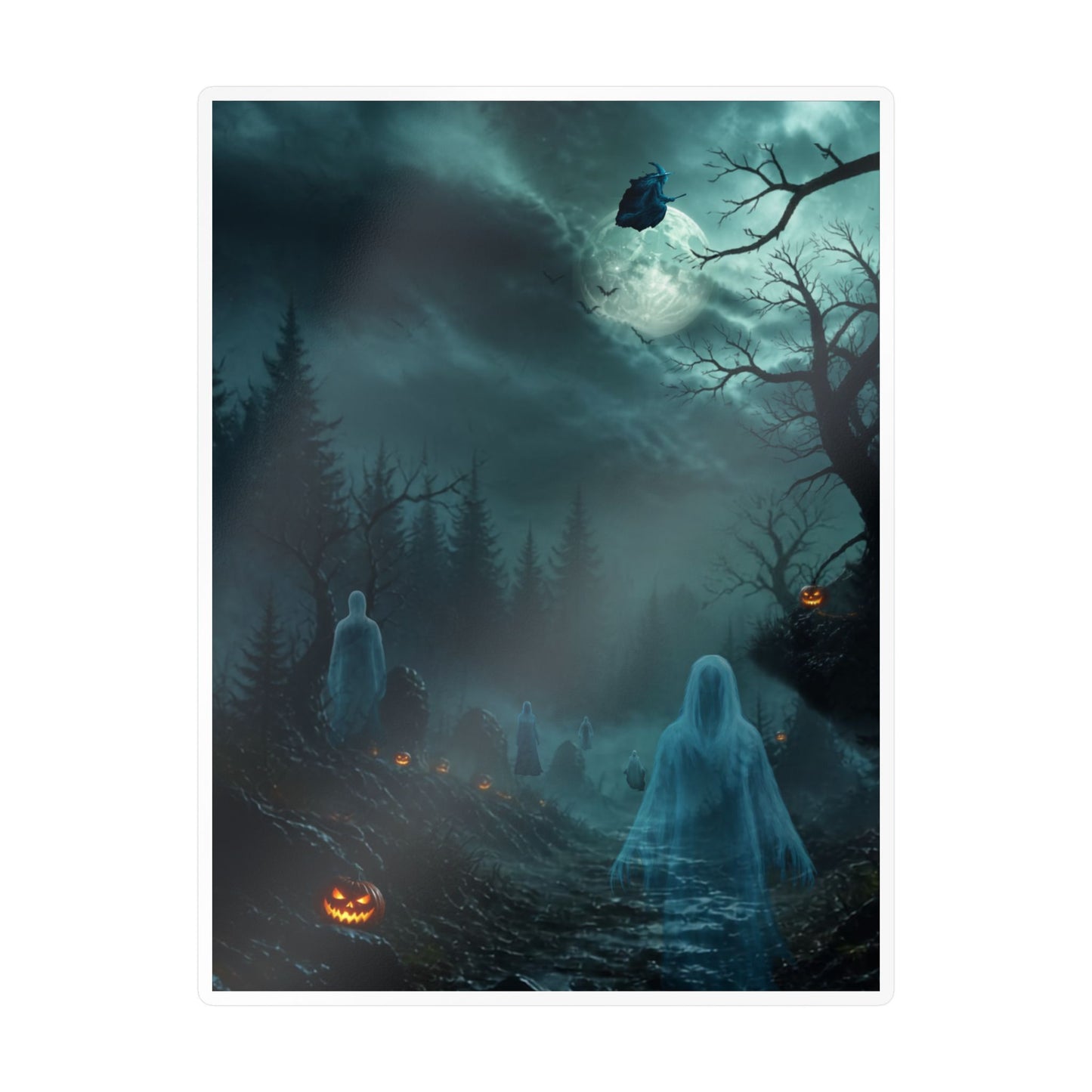 Haunted Night Kiss-Cut Vinyl Decal