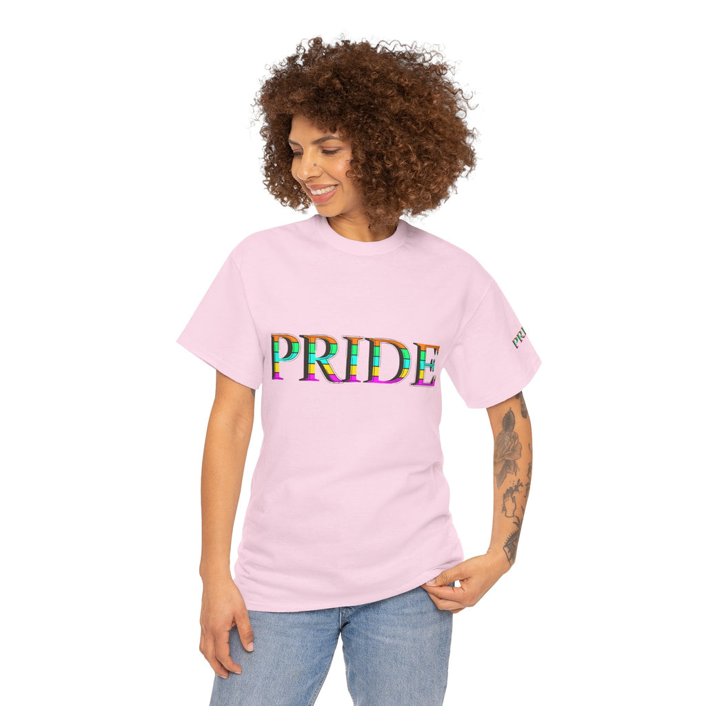Pride Rainbow Text Tee | LGBTQ+ Pride Shirt
