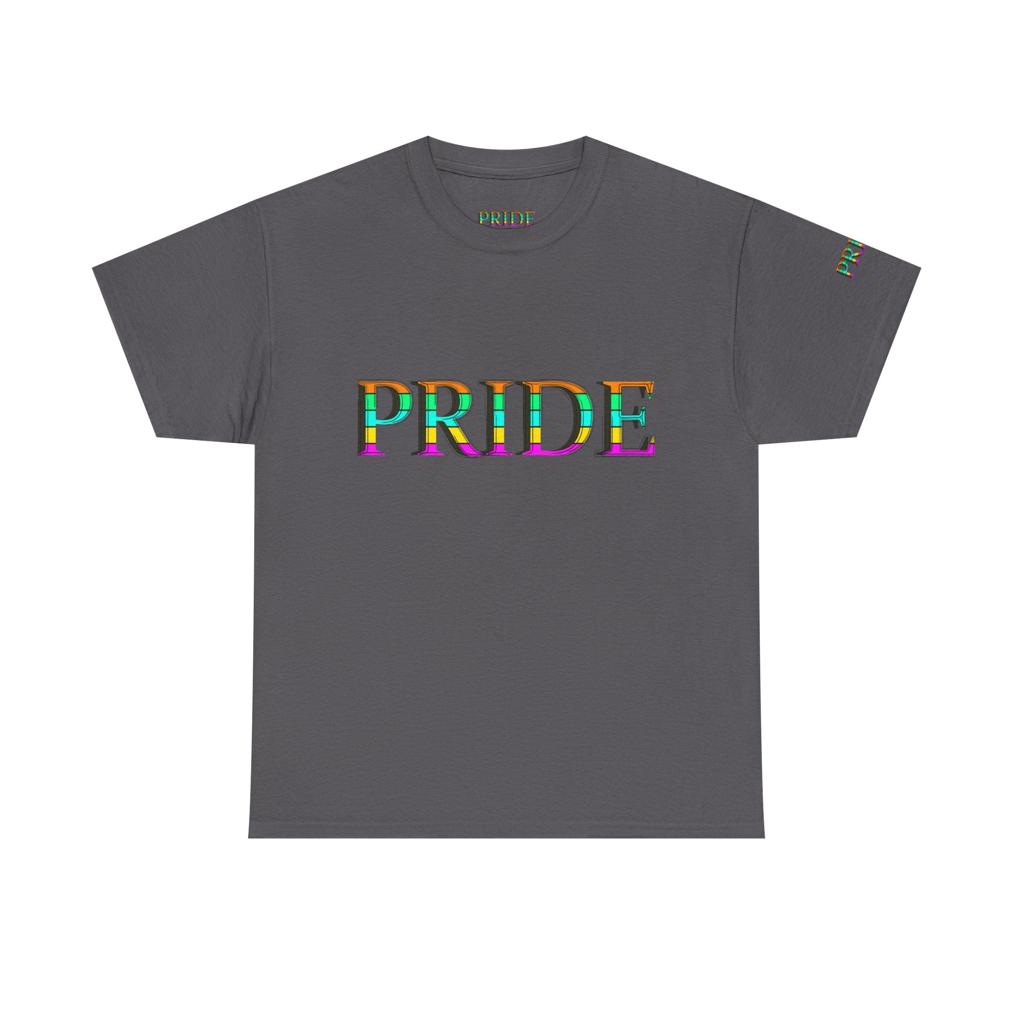 Pride Rainbow Text Tee | LGBTQ+ Pride Shirt