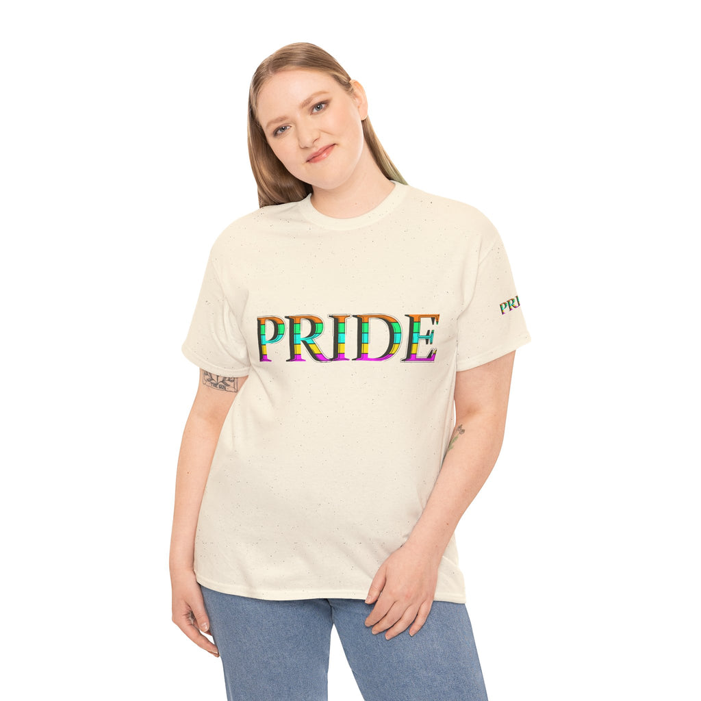 Pride Rainbow Text Tee | LGBTQ+ Pride Shirt