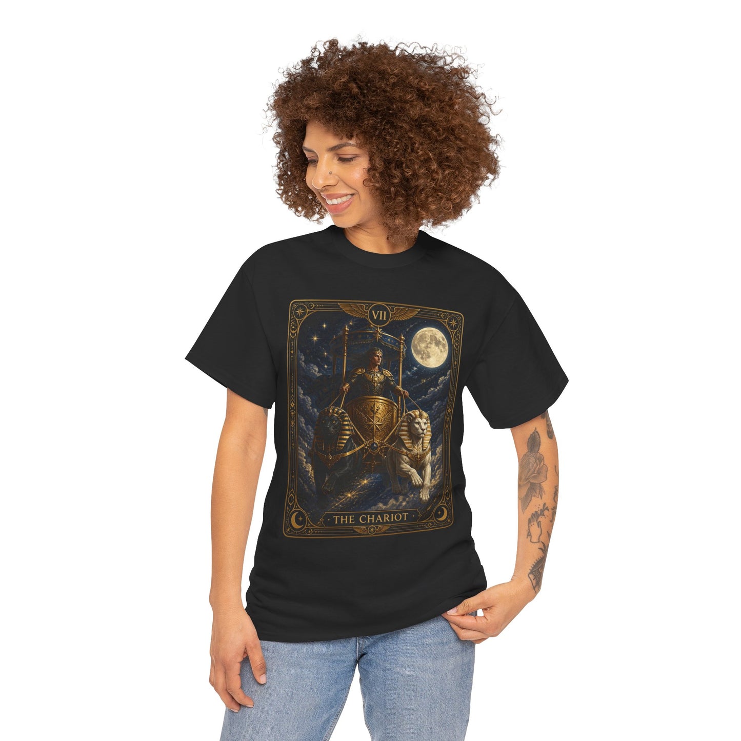 The Chariot Tarot T-Shirt — Vintage Occult Illustration Tee