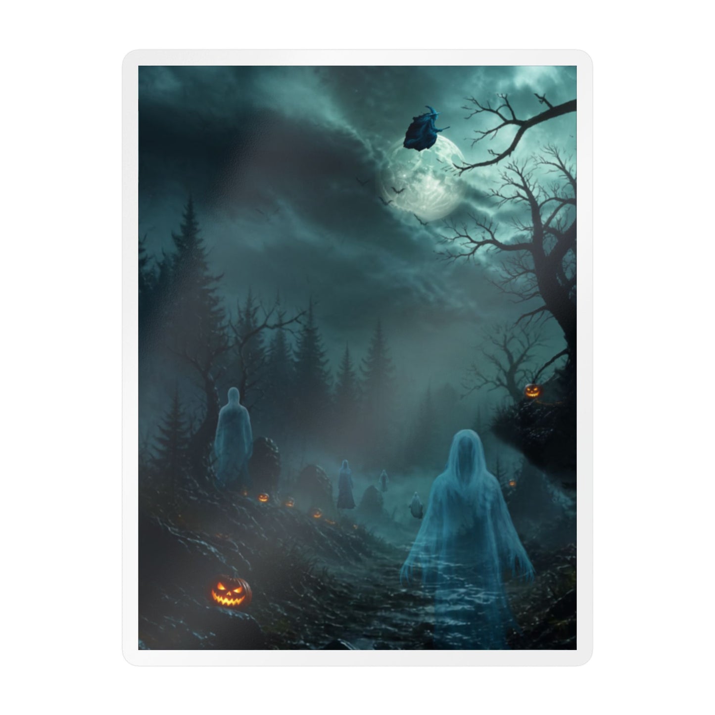 Haunted Night Kiss-Cut Vinyl Decal