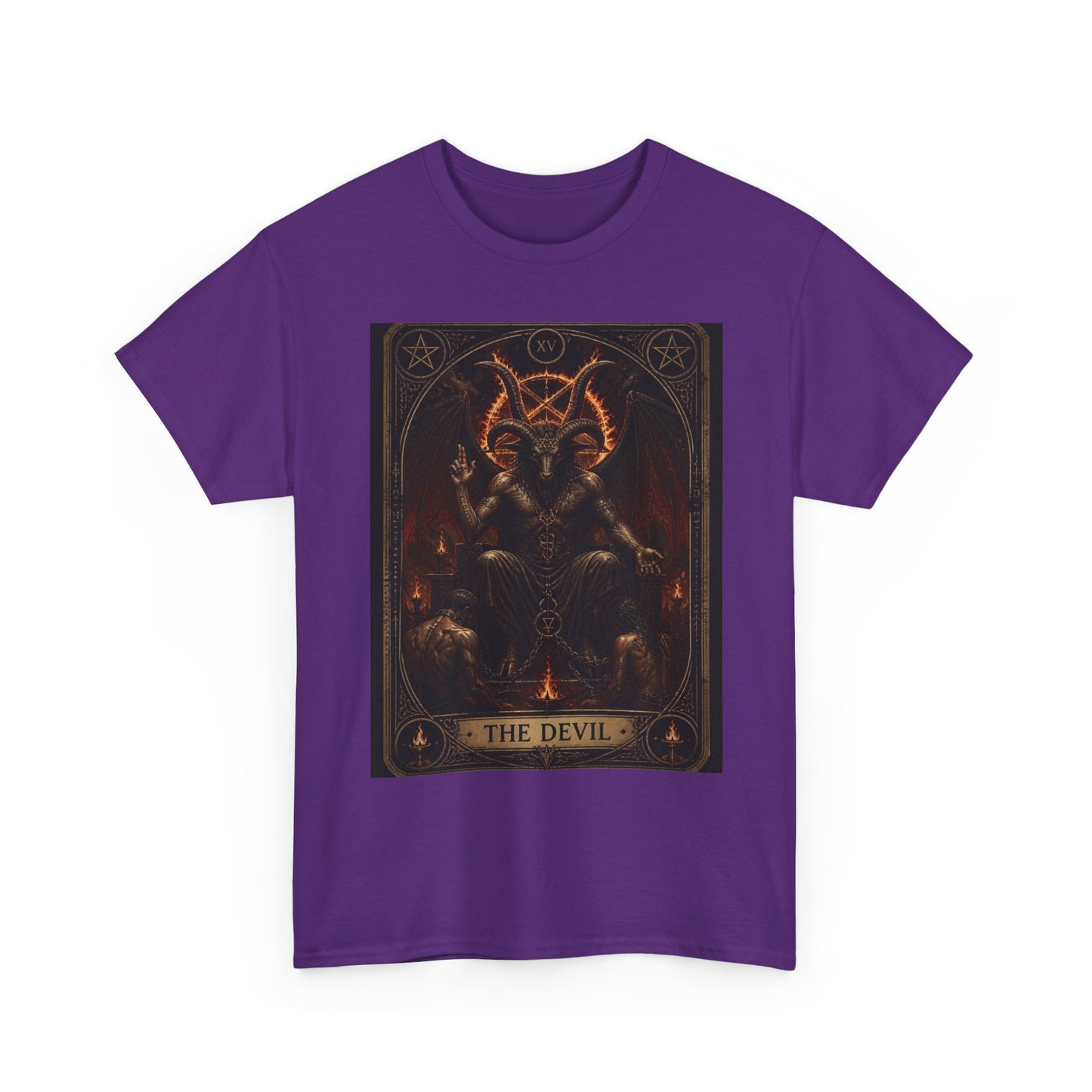 The Devil Tarot T‑Shirt — Occult Gothic Tarot Card Tee