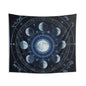 Moon Phase Tapestry — Celestial Zodiac Wall Hanging for Astrology & Meditation