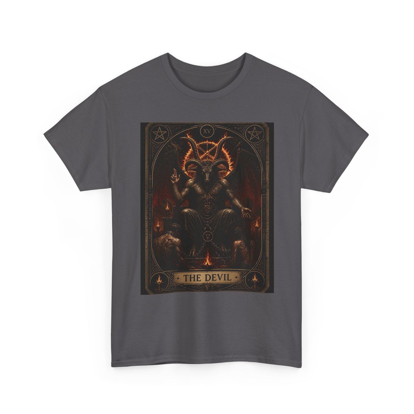 The Devil Tarot T‑Shirt — Occult Gothic Tarot Card Tee