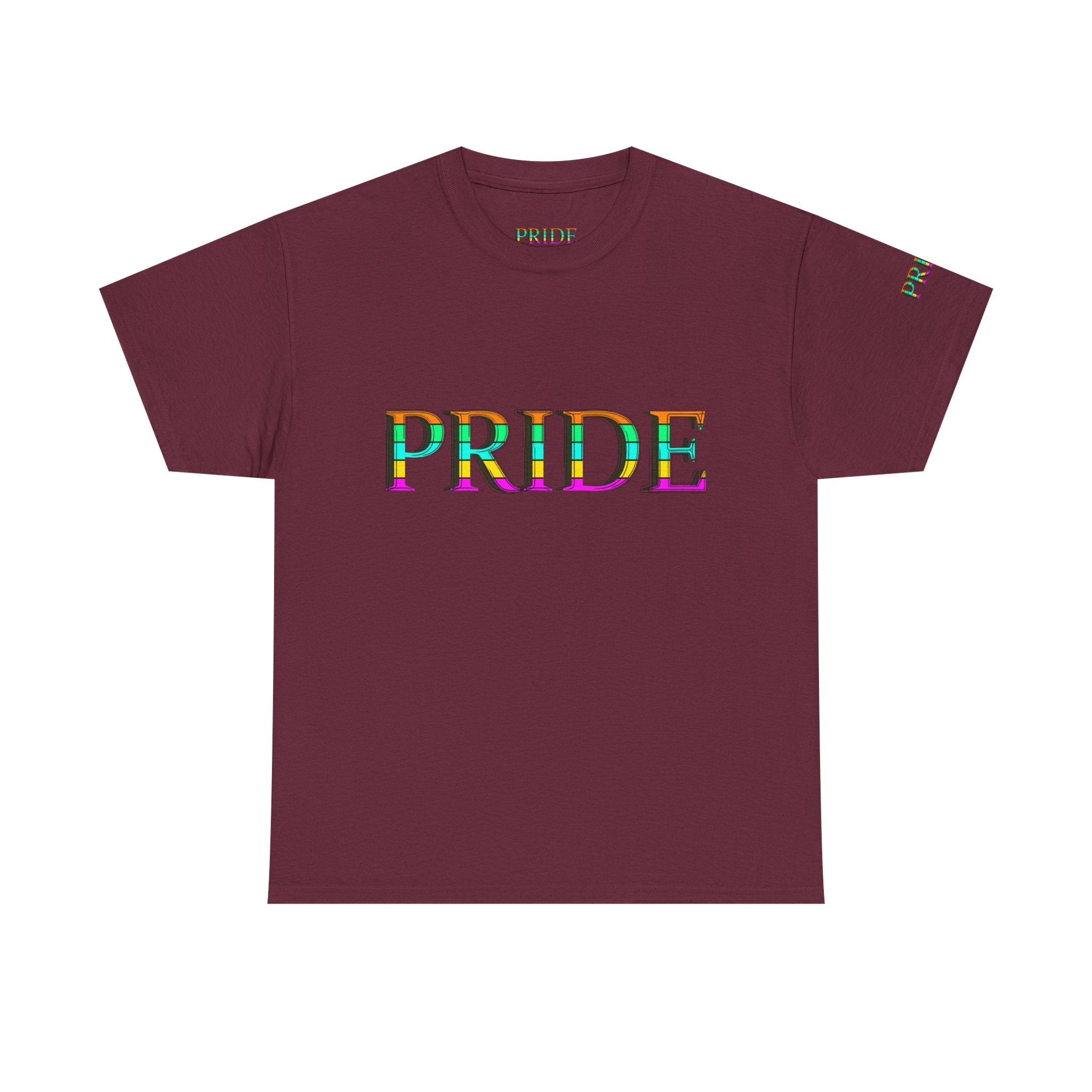 Pride Rainbow Text Tee | LGBTQ+ Pride Shirt