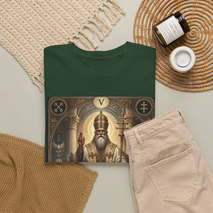 Tarot Hierophant T-Shirt — Spiritual Tarot Card Tee